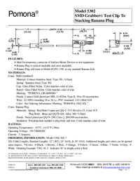 Thumbnail of document Data Sheet - 5302 SMD Grabber Test Clip to Stacking Banana Plug Patch Cord